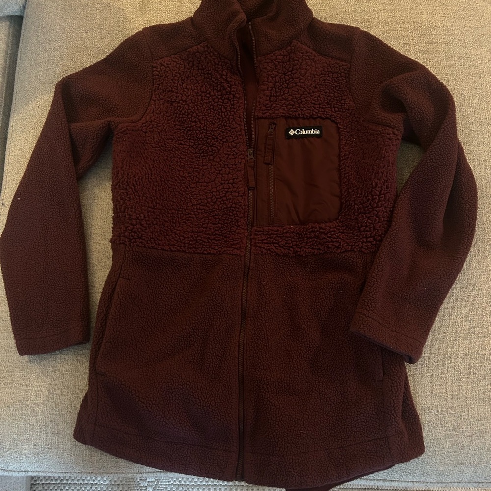 Columbia Burgundy Sherpa Jacket